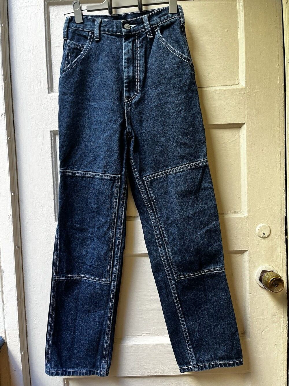Brandy Melville J. Galt Dark Wash Carpenter Jeans S High Rise Wide Leg Cotton